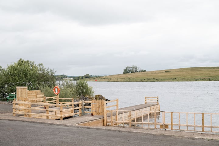 LakEscape private jetty extending onto Lough Erne