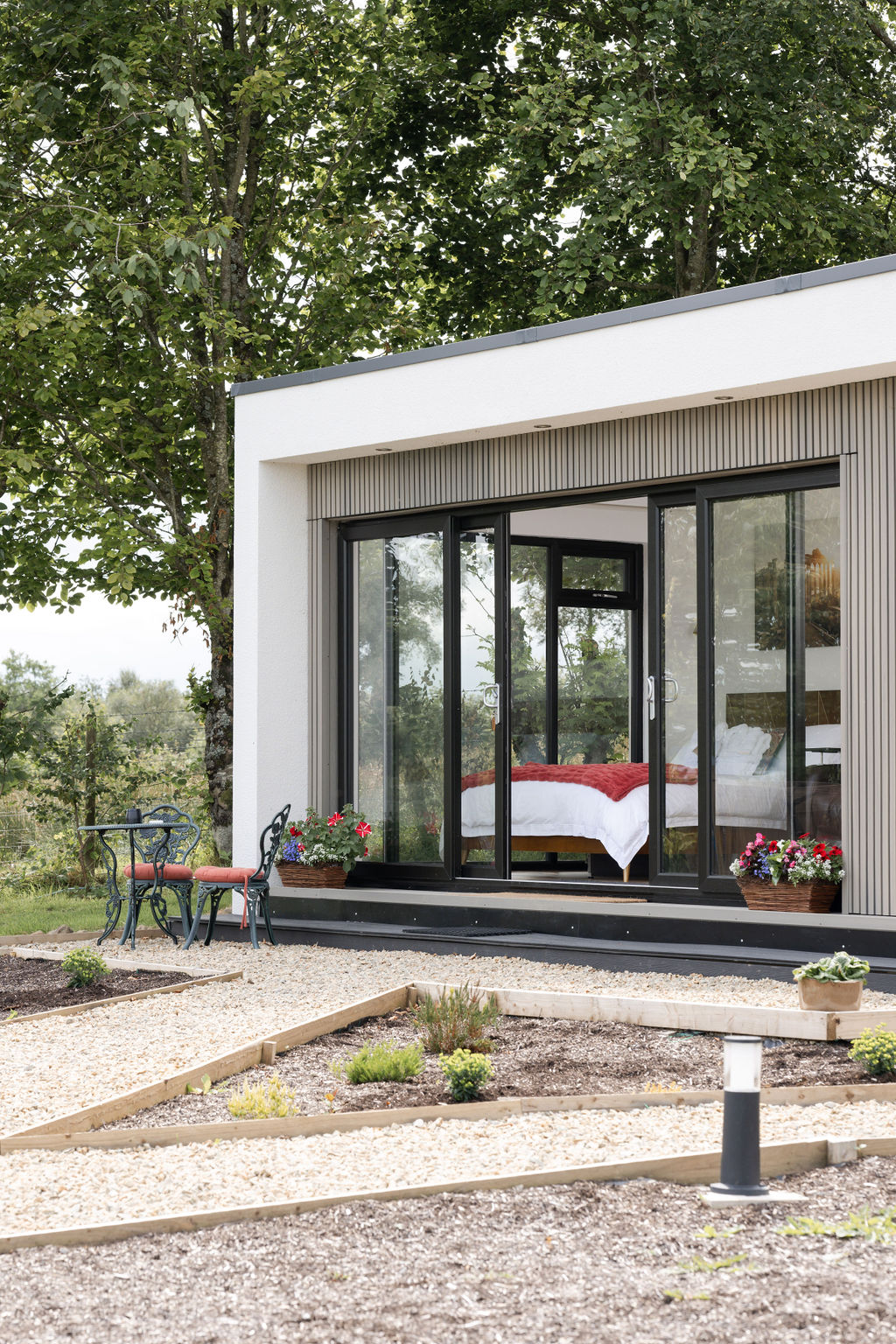 Floor-to-ceiling views from the cabin