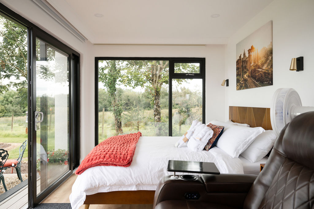 Light-filled cabin interior
