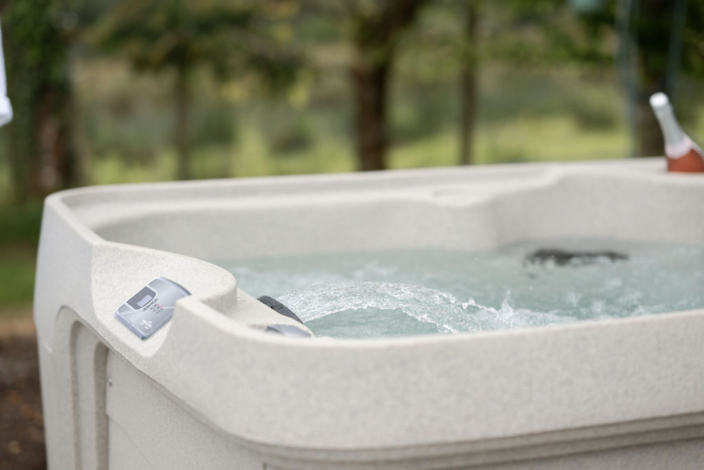 Quiet time in your own hot tub