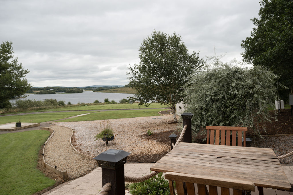 The lake from the BBQ hut